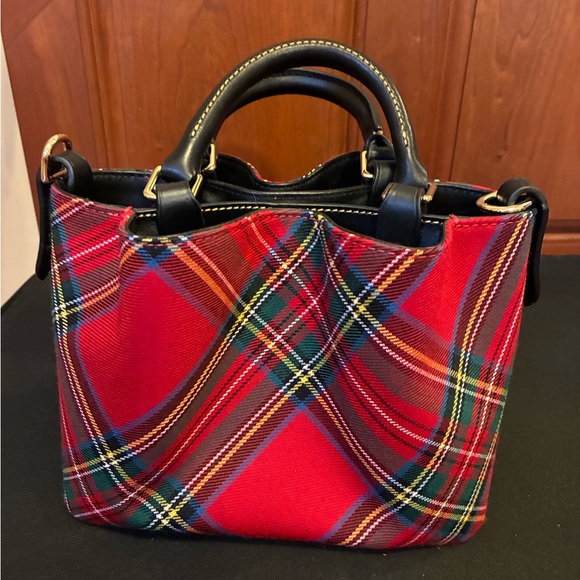 Dooney & Bourke Red and Green Plaid Mini Barlow - Picture 3 of 16